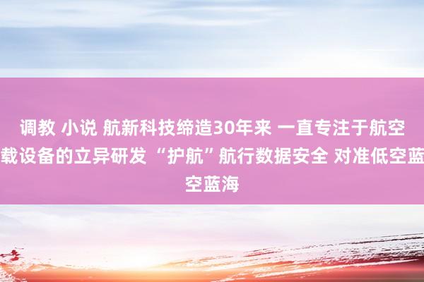 调教 小说 航新科技缔造30年来 一直专注于航空机载设备的立异研发 “护航”航行数据安全 对准低空蓝海