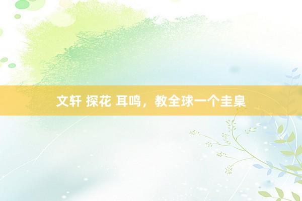 文轩 探花 耳鸣，教全球一个圭臬
