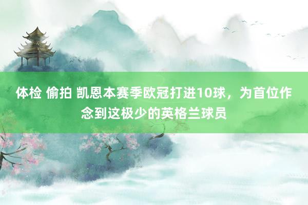 体检 偷拍 凯恩本赛季欧冠打进10球，为首位作念到这极少的英格兰球员