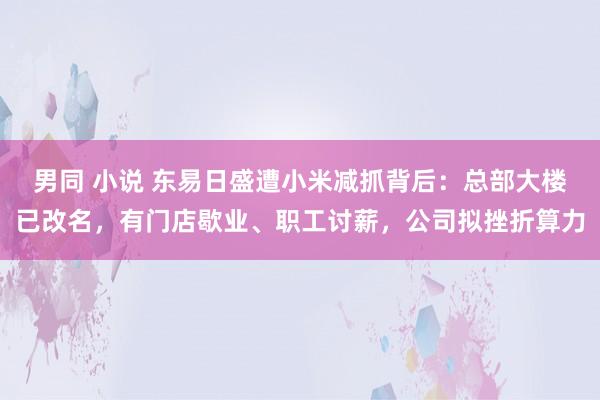 男同 小说 东易日盛遭小米减抓背后：总部大楼已改名，有门店歇业、职工讨薪，公司拟挫折算力